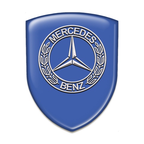 Mercedes Benz Domed Emblem Blue Model 
