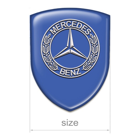 Mercedes Benz Domed Emblem Blue Model 