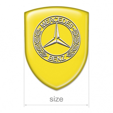 Mercedes Benz Silicone Emblem Yellow Model 