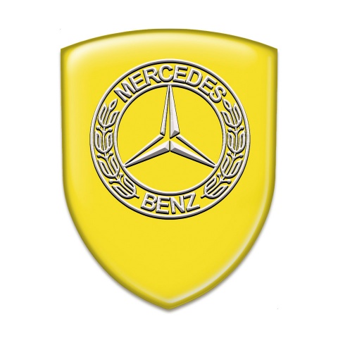 Mercedes Benz Silicone Emblem Yellow Model 