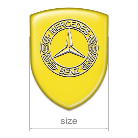 Mercedes Benz Silicone Emblem Yellow Model 
