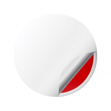 Ford Wheel Emblems for Center Caps Red White Ring