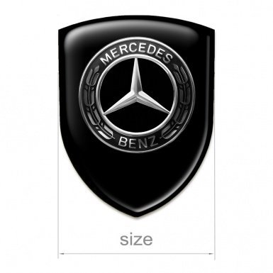 Mercedes Benz Silicone Badge Stylish Black Design 
