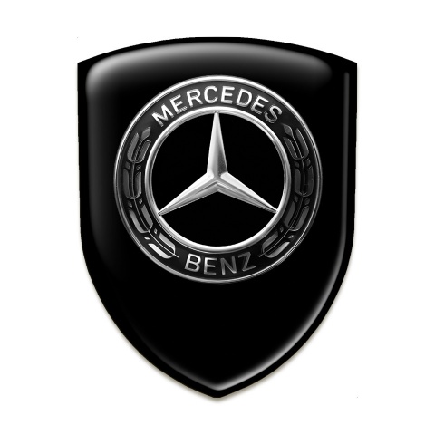 Mercedes Benz Silicone Badge Stylish Black Design 