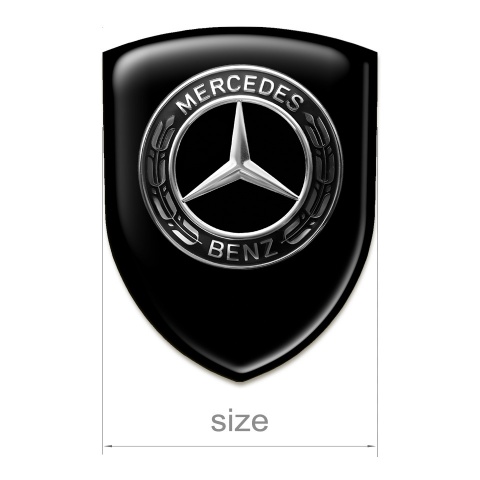 Mercedes Benz Silicone Badge Stylish Black Design 
