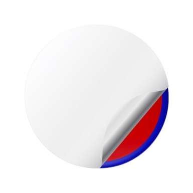 Ford Wheel Emblems for Center Caps Red Navy Ring