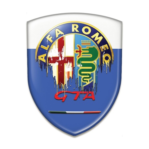 Alfa Romeo Emblem Exterior Blue White Base GTA Style 