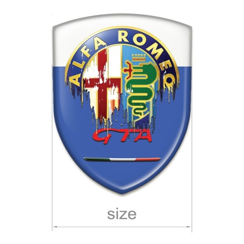 Alfa Romeo Emblem Exterior Blue White Base GTA Style 