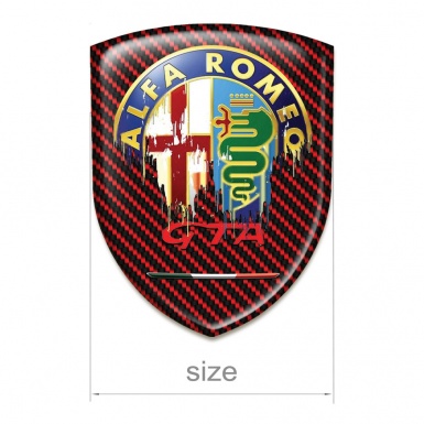 Alfa Romeo Emblem Interior Red Carbon Gta Style 