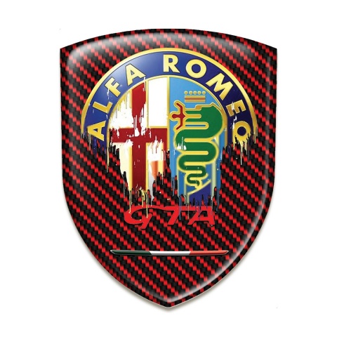 Alfa Romeo Emblem Interior Red Carbon Gta Style 