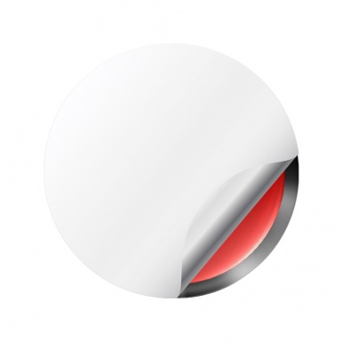 Ford Bronco Wheel Emblems for Center Caps Red Gradient Ring