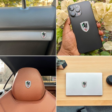 Alfa Romeo Emblem Interior Grey Base New Logo 