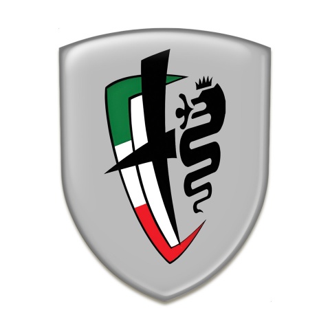 Alfa Romeo Emblem Interior Grey Base New Logo 