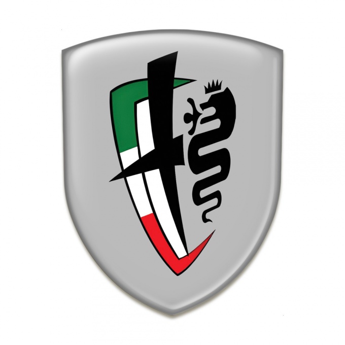 Alfa Romeo Emblem Interior Grey Base New Logo 