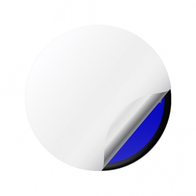 Ford Bronco Wheel Emblems for Center Caps Navy Black Ring