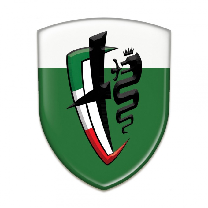 Alfa Romeo Silicone Shield Green White Print New Logo Style 