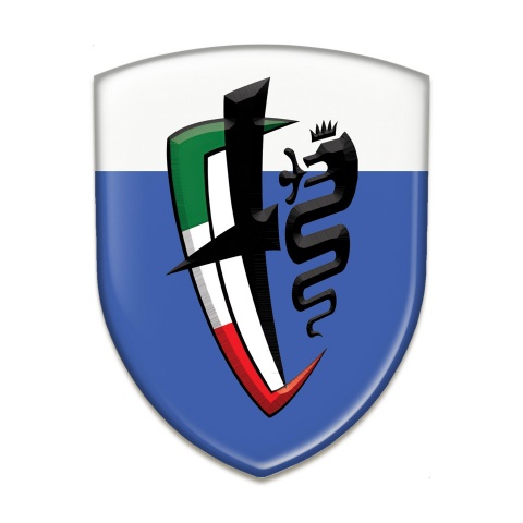 Alfa Romeo Emblem Badge Logo Blue White Base New Logo 