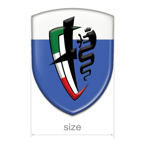 Alfa Romeo Emblem Badge Logo Blue White Base New Logo 