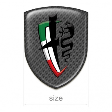 Alfa Romeo Domed Emblem Stylish carbon Edition 