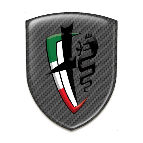Alfa Romeo Domed Emblem Stylish carbon Edition 