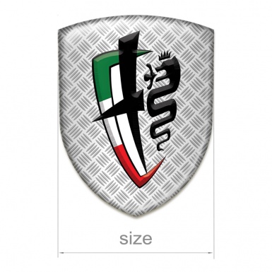 Alfa Romeo Self Adhesive Car logo Emblem Mesh Effect Edition 