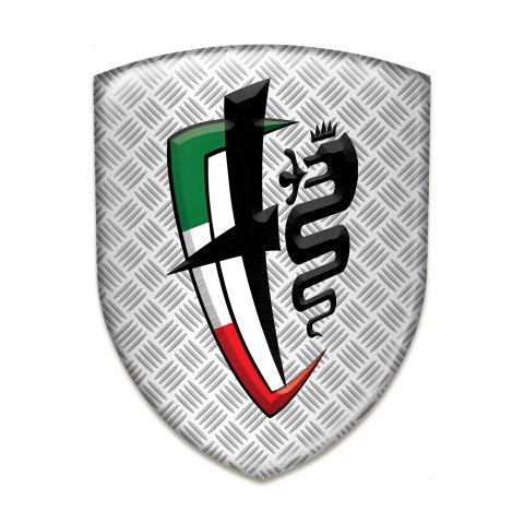 Alfa Romeo Self Adhesive Car logo Emblem Mesh Effect Edition 
