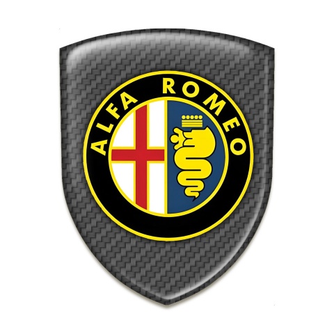 Alfa Romeo Car Interior Badge carbon Base Classic Logo 