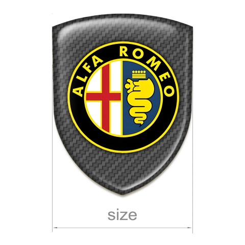 Alfa Romeo Car Interior Badge carbon Base Classic Logo 