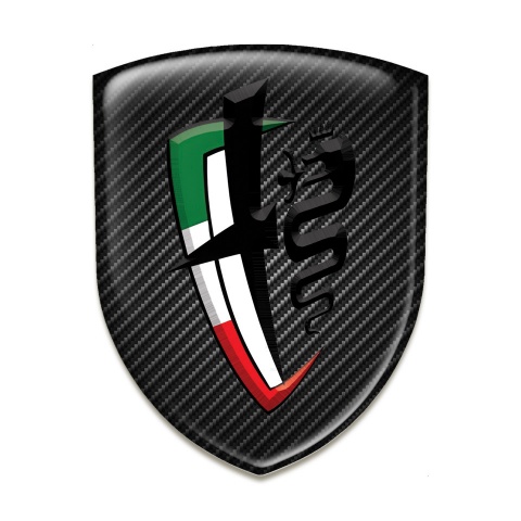 Alfa Romeo Tuning Emblem Black Carbon Edition 