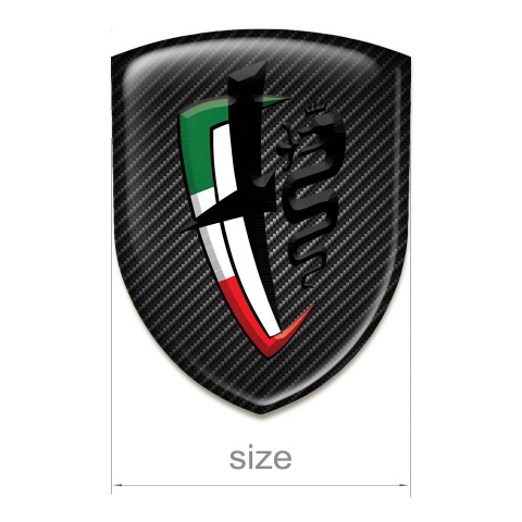 Alfa Romeo Tuning Emblem Black Carbon Edition 