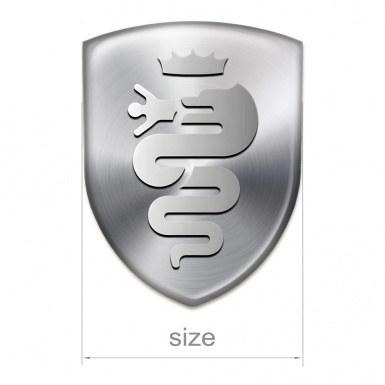 Alfa Romeo Tuning Emblem Metallic Effect Base Old Logo edition 