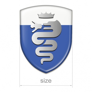 Alfa Romeo Tuning Badge Blue White Base Retro Logo 