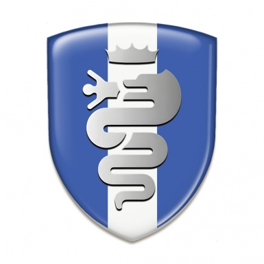 Alfa Romeo Silicone Shield Blue with White Tape Grey Logo 