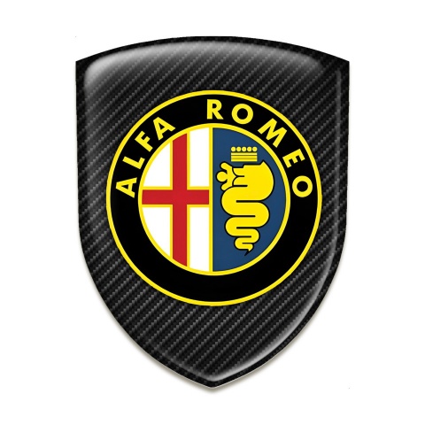 Alfa Romeo Logo Emblem High End dark Carbon Edition 