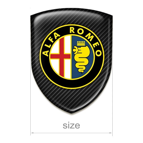 Alfa Romeo Logo Emblem High End dark Carbon Edition 