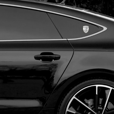 Alfa Romeo Resin Sticker Grey with White Ribbon Version 