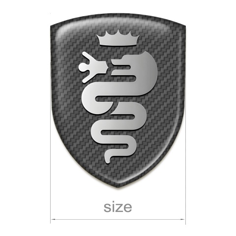 Alfa Romeo Car Accessories Badge carbon Design Retro Logo 