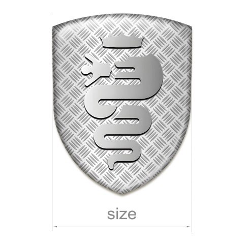 Alfa Romeo Self Adhesive Car logo Emblem mesh effect Design Retro Logo 