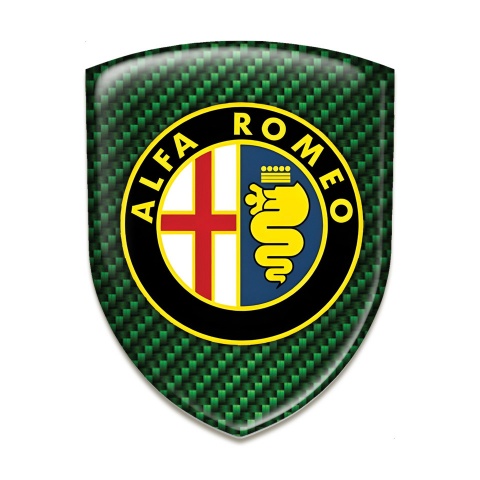 Alfa Romeo Silicone Shield Green Carbon Base Classic logo 