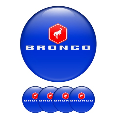 Ford Bronco Emblem for Wheel Center Caps Navy