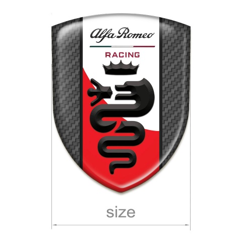 Alfa Romeo Car Interior Badge carbon Style 