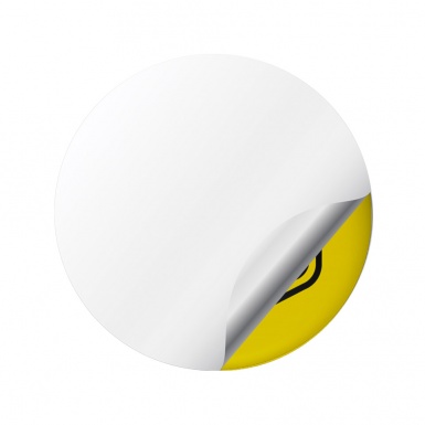 Ford Bronco Nation Emblem for Wheel Center Caps Yellow