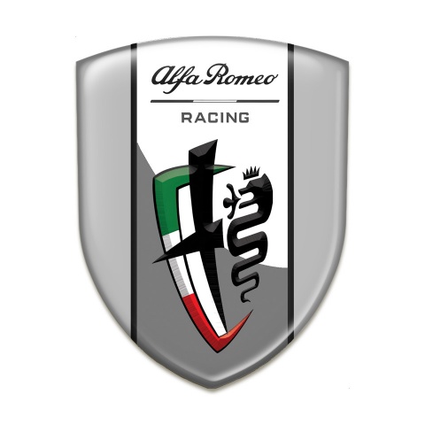 Alfa Romeo Tuning Badge  Gray Background Racing Edition 