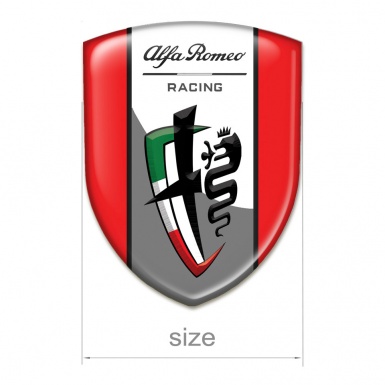 Alfa Romeo Car Accessories Badge Red Edition New Logo Style 