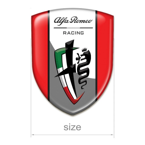 Alfa Romeo Car Accessories Badge Red Edition New Logo Style 