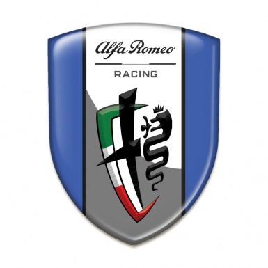 Alfa Romeo Self Adhesive Car logo Emblem Blue edition New Logo Style 