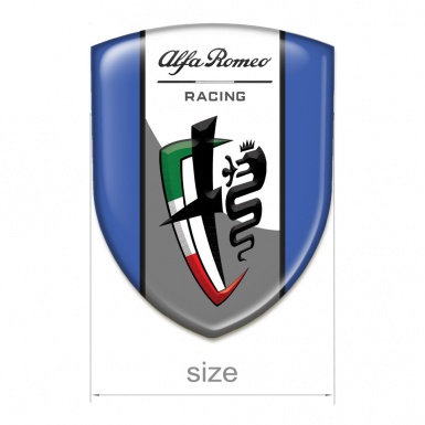 Alfa Romeo Self Adhesive Car logo Emblem Blue edition New Logo Style 