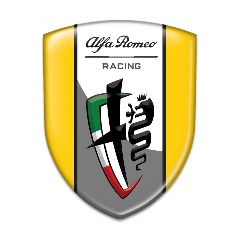 Alfa Romeo Car Interior Badge Yellow Edition New Logo Style 