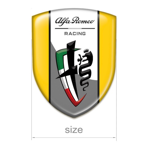 Alfa Romeo Car Interior Badge Yellow Edition New Logo Style 