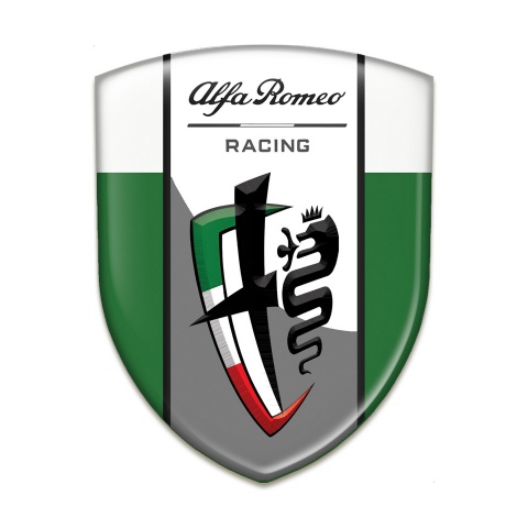 Alfa Romeo Auto Emblem Green White Edition Racing Style 